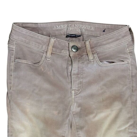 American Eagle Women's Super Stretch Jeggings Size 2 Light Wash - Picture 5 of 6